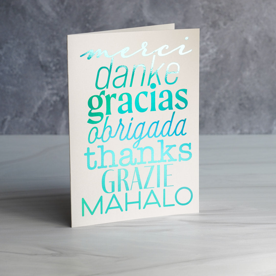 International Thanks - Blue